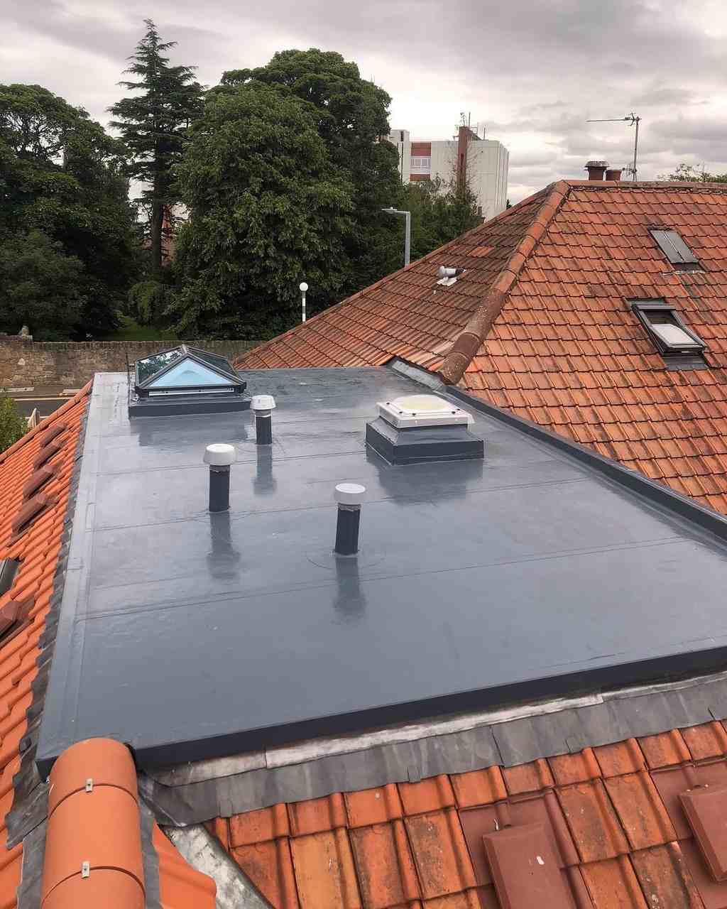 New flat roof