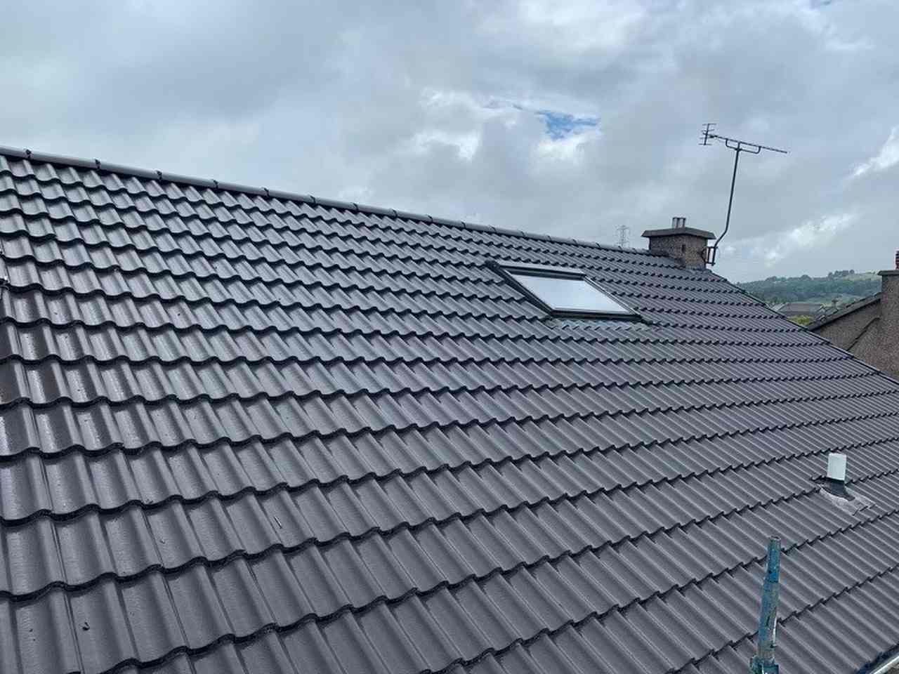 Tiled roof with window