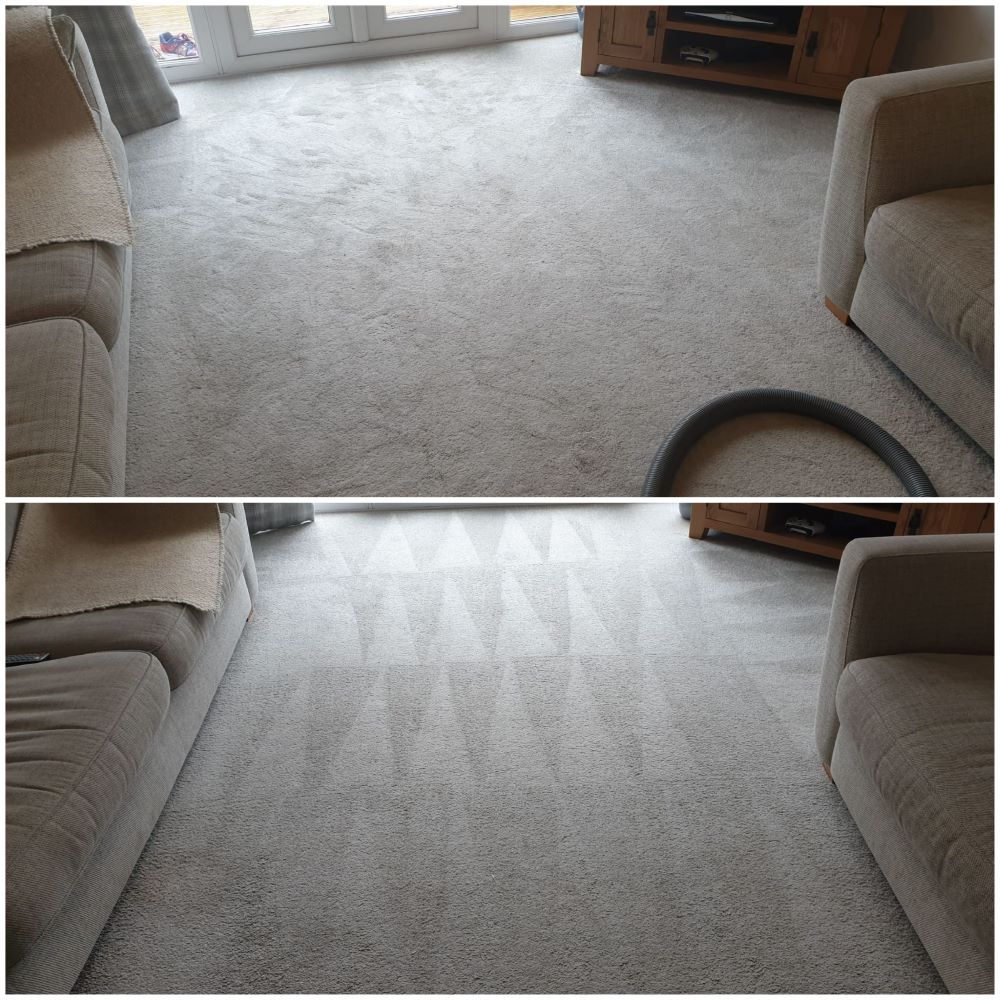 domestic carpet cleaning plymouth - before and after