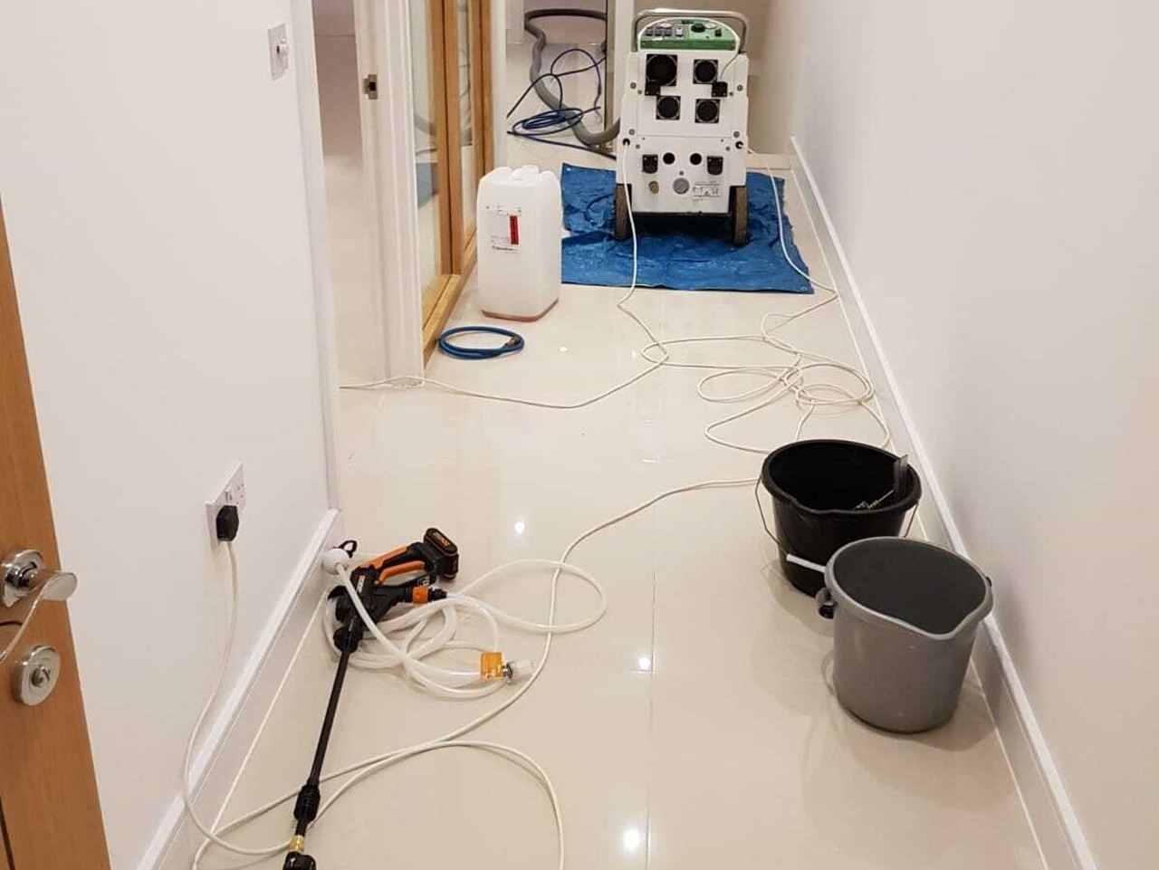 Commercial hard floor cleaning