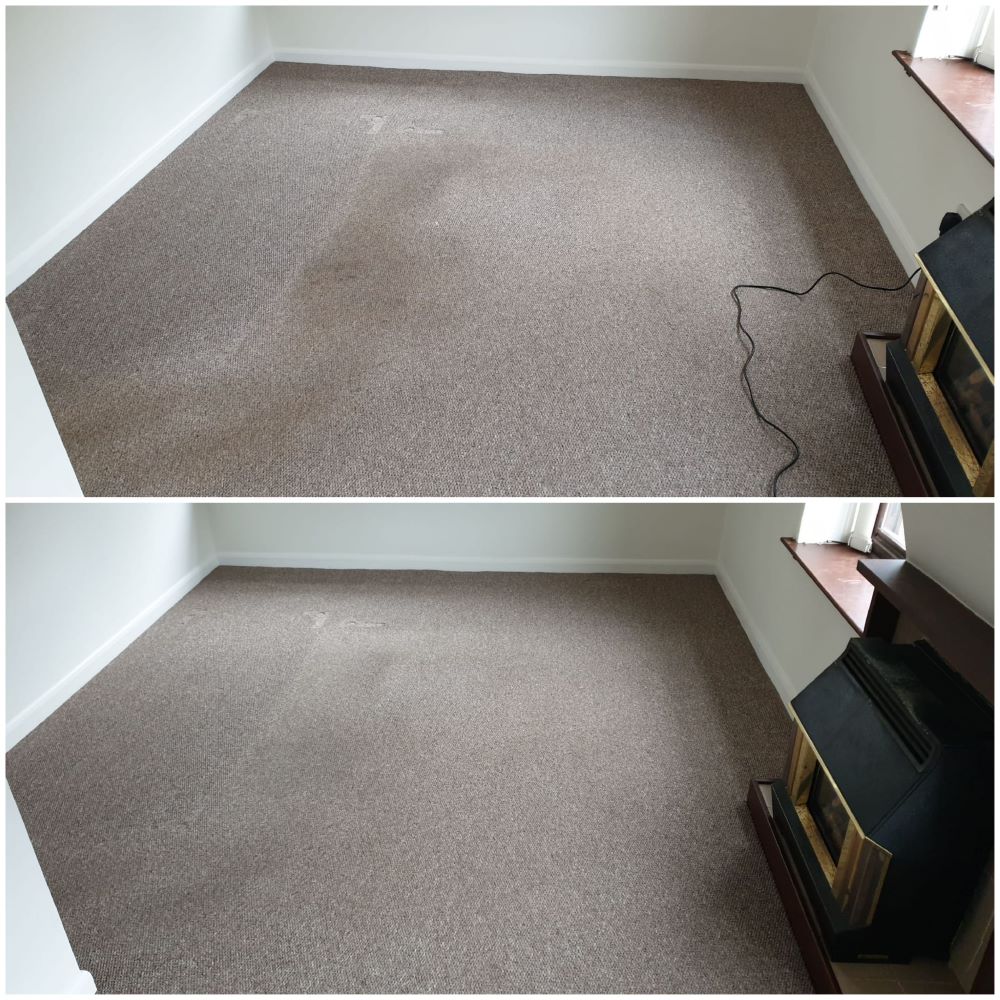 Domestic carpet cleaning plymouth - before and after