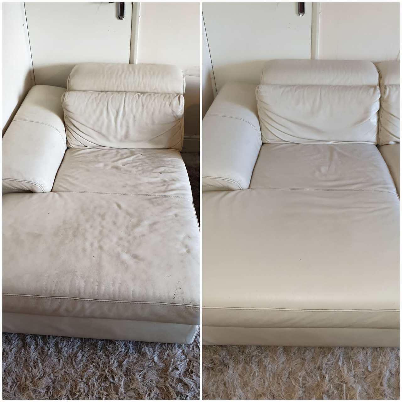 Leather upholstery cleaning